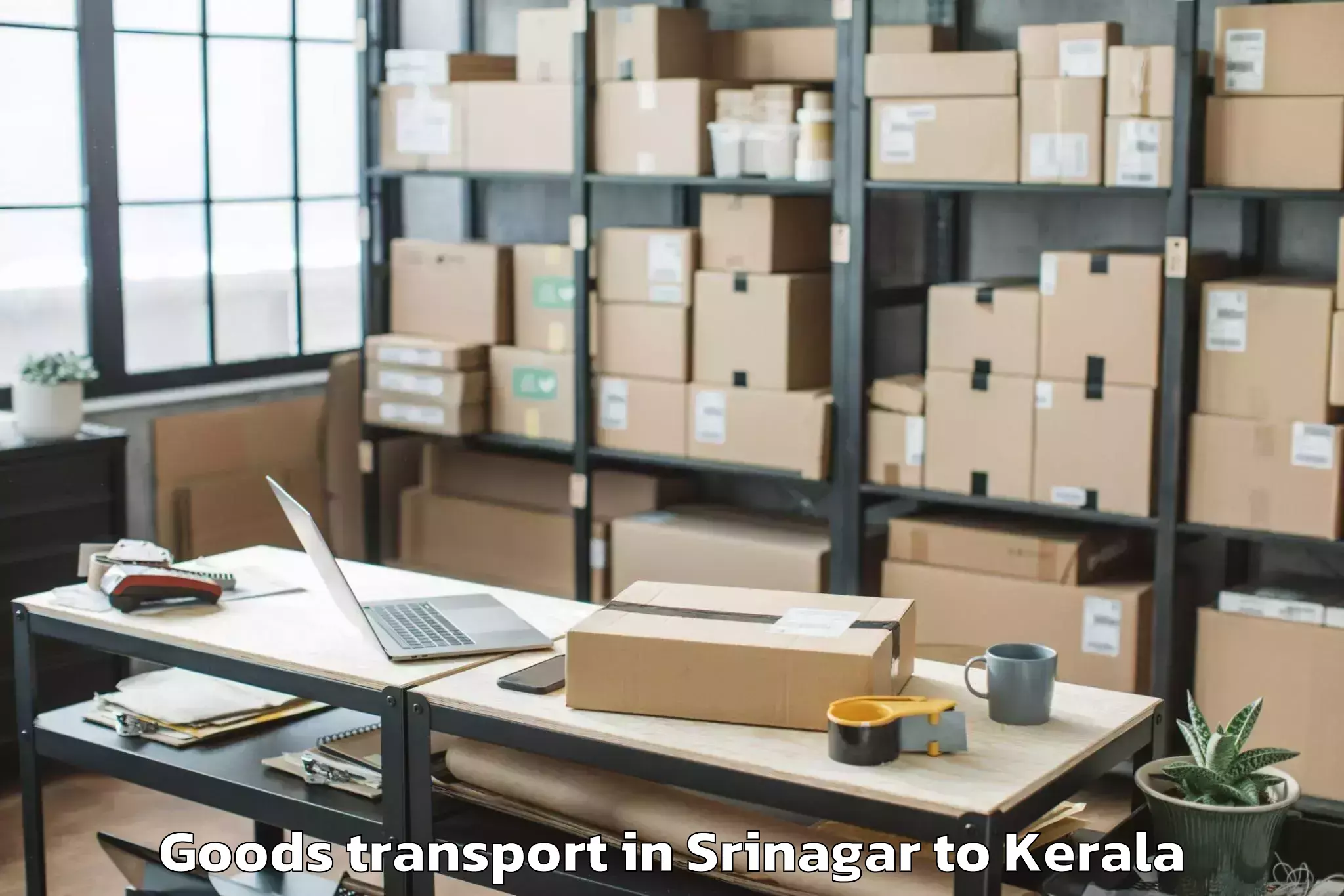 Affordable Srinagar to Kuthiathode Goods Transport